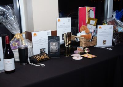 Gala photo of auction table
